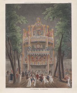 ヴォクスホール ガーデン、1809 年 10 月 2 日、1809 年 10 月 2 日 作： Thomas Rowlandson