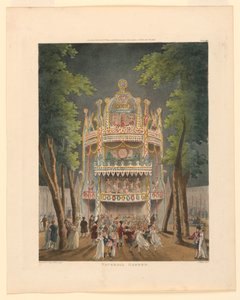 アッカーマンのリポジトリからのボクスホール ガーデン 作： Thomas Rowlandson