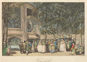 ヴォクスホール ガーデンズ 作： Thomas Rowlandson