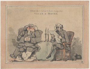 牧師とモーセ、1786 年 4 月 1 日、1786 年 4 月 1 日。 作： Thomas Rowlandson