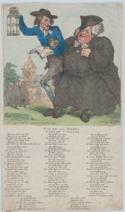 牧師とモーセ、1784 年 8 月 8 日、1784 年 8 月 8 日。 作： Thomas Rowlandson
