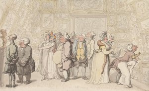 ロイヤル・アカデミーでの鑑賞 作： Thomas Rowlandson