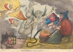 干し草置き場の魔女たち 作： Thomas Rowlandson