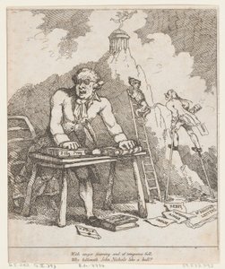 With Anger Foaming..., from Benevolent Epistle, 1790., 1790. 作： Thomas Rowlandson