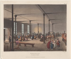ワークハウス、セント ジェームズ教区、1809 年 12 月 1 日、1809 年 12 月 1 日 作： Thomas Rowlandson