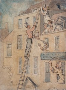 「搭乗して教育を受けた若い女性」、1803