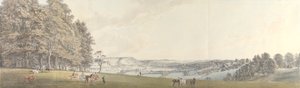 サリー州ノーベリーパークから見たボックスヒルの眺め 作： Thomas Sandby