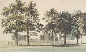 モート島、ウィンザー グレート パーク、1754 ～ 55 年。 作： Thomas Sandby