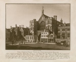 ウェストミンスターホールの北西ビュー 作： Thomas Sandby