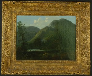 ライダルホール、1790年頃キャンバスに油彩 作： Thomas Sautelle Roberts