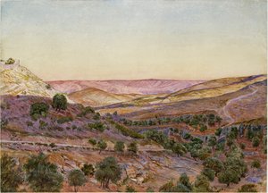 モアブの丘とヒンノムの谷、1854年