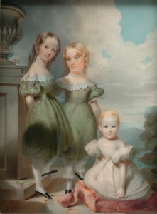 1842年、ホーマー・ラムスデル（Esq.Homer Ramsdell）の子供たち。 作： Thomas Seir Cummings