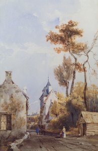 村の通り、ウォータールーの眺め 作： Thomas Shotter Boys