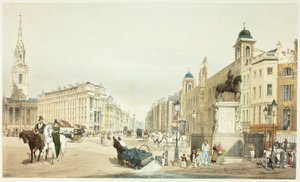 チャリング クロスのストランドへの入場、ロンドンの原風景の 20 枚のプレート 作： Thomas Shotter Boys