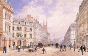 ホルボーン高架橋、ロンドン、1871 年 作： Thomas Shotter Boys