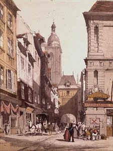 ルーアンのサン・アルマン修道院（「パリの絵のような建築」より 作： Thomas Shotter Boys
