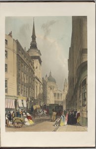 あるがままのロンドン: ラドゲート ヒルから見たセント ポール大聖堂 作： Thomas Shotter Boys
