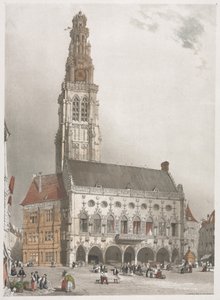 パリ、ゲント、アントワープ、ルーアン、1839年の美しい建築物。