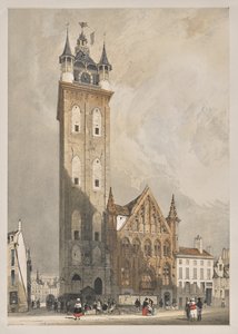 パリ、ゲント、アントワープ、ルーアンの絵のように美しい建築物: ベルフリー、ゲント、ベルギー 作： Thomas Shotter Boys