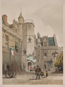 パリ、ゲント、アントワープ、ルーアンの美しい建築物: Hôtel Cluny, Paris 作： Thomas Shotter Boys