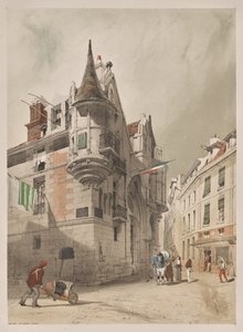 パリ、ゲント、アントワープ、ルーアンの絵のように美しい建築物：Hotel de Sens、パリ 作： Thomas Shotter Boys