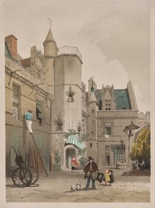 パリ、ゲント、アントワープ、ルーアンの美しい建築物: Hôtel Cluny, Paris 作： Thomas Shotter Boys