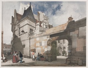 パリ、ゲント、アントワープ、ルーアンの美しい建築物: Hôtel de Cluny, Paris 作： Thomas Shotter Boys