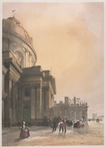 パリ、ゲント、アントワープ、ルーアンの絵のような建築物：ラシャペルドインスティテュート...、1839年。 作： Thomas Shotter Boys