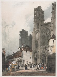 パリ、ゲント、アントワープ、ルーアンの絵のように美しい建築物: フランス、ラン 作： Thomas Shotter Boys