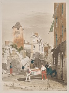 パリ、ゲント、アントワープ、ルーアンの絵のように美しい建築物: ツール・ド・レミー、ディエップ、フランス 作： Thomas Shotter Boys