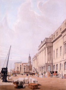 「自然から描かれたロンドン」からのカスタムハウス1842 作： Thomas Shotter Boys
