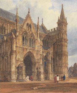 O Pórtico Noroeste da Catedral de Salisbury 作： Thomas Shotter Boys