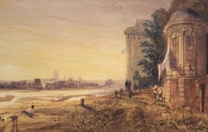 パリの郊外（水彩画） 作： Thomas Shotter Boys