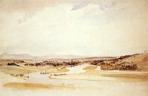 ルーアンのセーヌ川（水彩・紙） 作： Thomas Shotter Boys