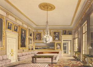 The Striped Drawing Room、Apsley House、1853（印刷） 作： Thomas Shotter Boys