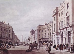 リージェント・スティートからヨーク公の柱を見る 作： Thomas Shotter Boys