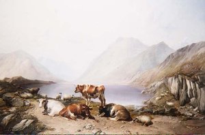 エティヴ湖のドライブにある停留所 作： Thomas Sidney Cooper