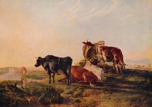カンタベリーメドウズ、c1879 作： Thomas Sidney Cooper