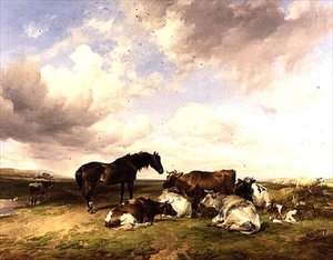 サマーシャワー 作： Thomas Sidney Cooper