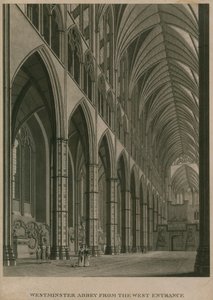 ウェストエントランスからウェストミンスター寺院、ロンドン 作： Thomas Snr. Malton