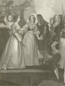 チャールズ2世がドーバーでオルレアン公爵夫人を受け取った 作： Thomas Stothard