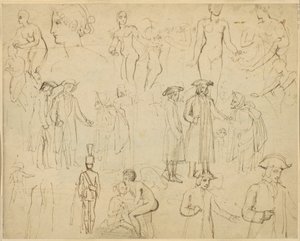 ロジャー・ド・カバーリーとジプシー [裏面] 作： Thomas Stothard