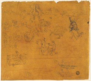 神話の主題のスケッチのシート 作： Thomas Stothard