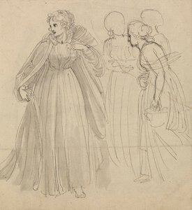 イラストの勉強 - 姫と従者 作： Thomas Stothard