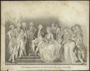 1787年のイギリスの王室 作： Thomas Stothard