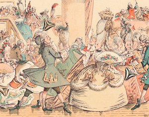 18世紀のコートボール、c1884 作： Thomas Strong Seccombe