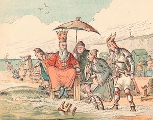 カヌートと彼の廷臣、c1884