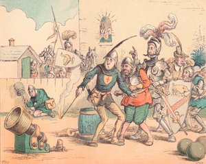 砲兵の紹介、c1884 作： Thomas Strong Seccombe