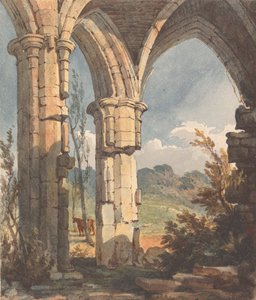 荒廃したアーチ道から見える風景 作： Thomas Sully