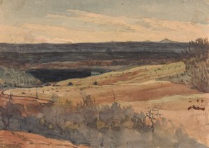 ローリングフィールド、遠くの山々 作： Thomas Sully